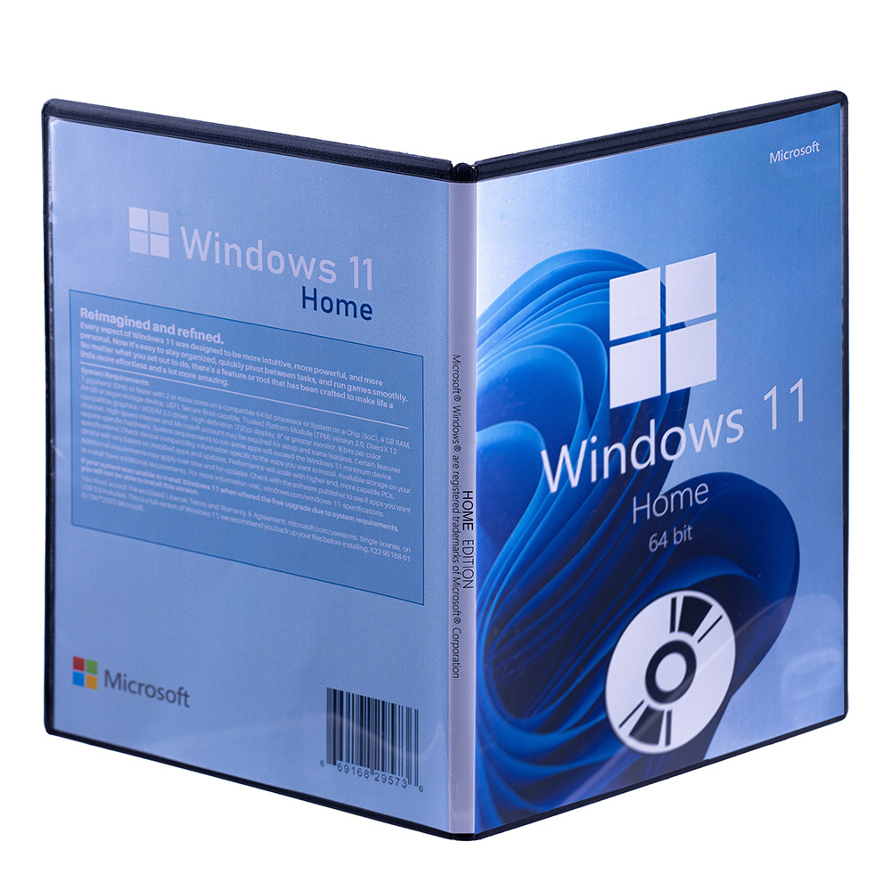 Windows 11 Home, 64 bit, Multilanguage, DVD