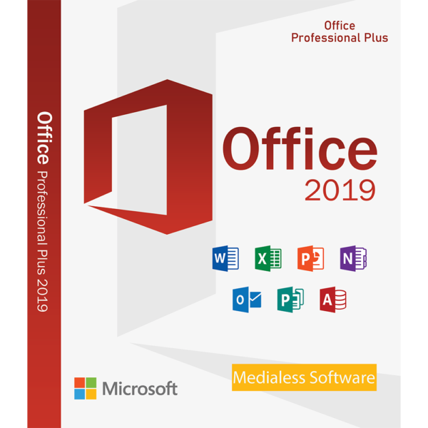 Office 2019 Professional Plus, 32/64 bit, Multilanguage, asociere cont MS, Medialess