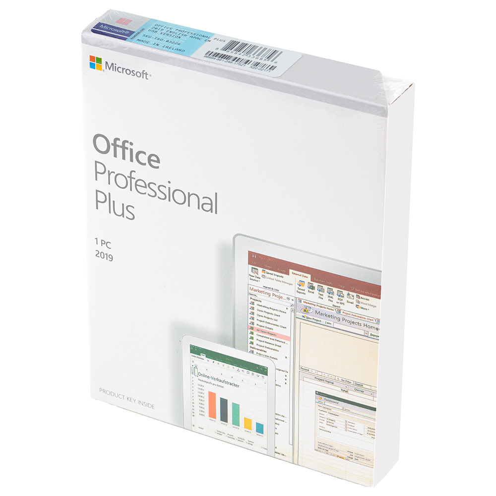 Office 2019 Professional Plus, OEM Retail FPP, Windows 32/64 bit, Multilanguage, USB 3.0, eticheta CoA