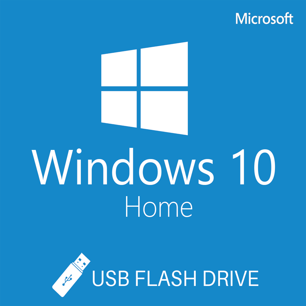 Windows 10 Home, 32/64 bit, Multilanguage, Retail, USB 3.2 – 32GB
