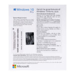 Windows 10 Pro, 32/64 bit, Multilanguage, Retail, Medialess