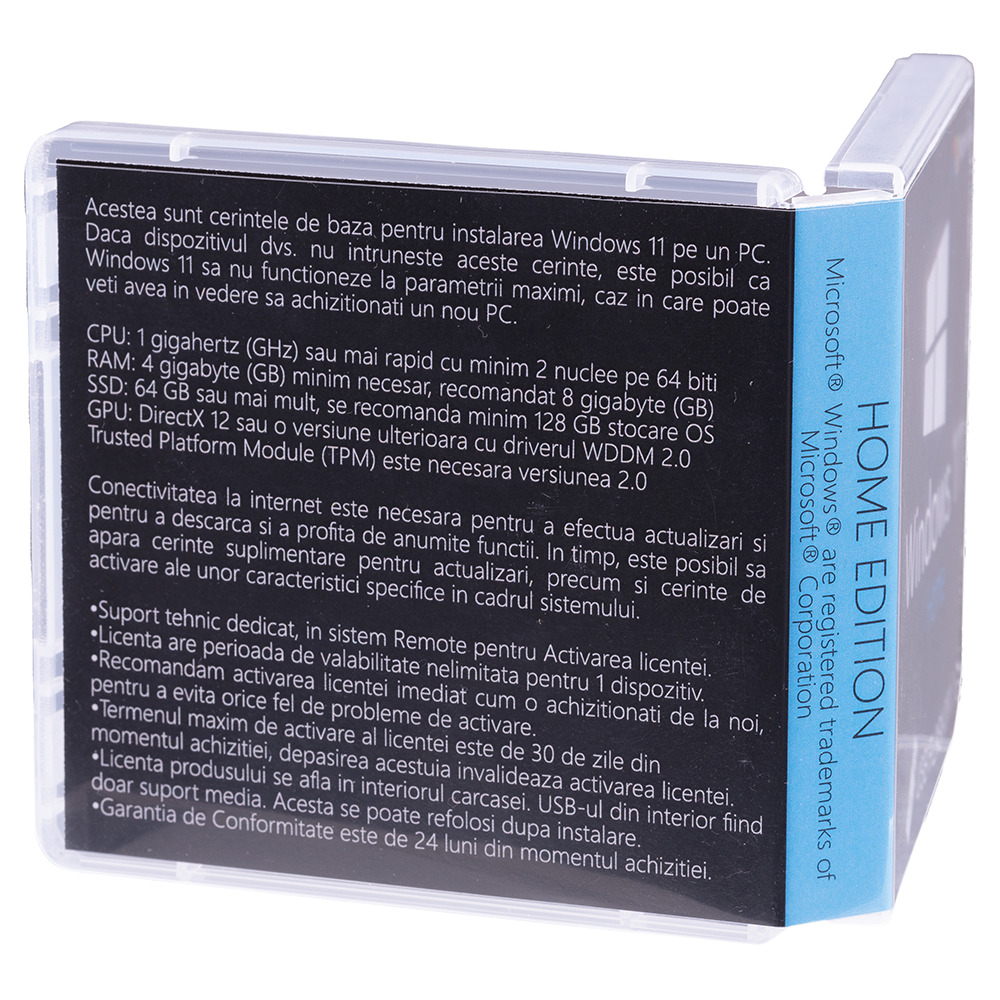 Windows 11 Home, 64 bit, Multilanguage, Retail, USB 2.0 – 8GB