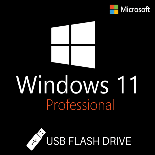 Windows 11 Pro, 64 bit, Multilanguage, Retail, USB 2.0 – 8GB