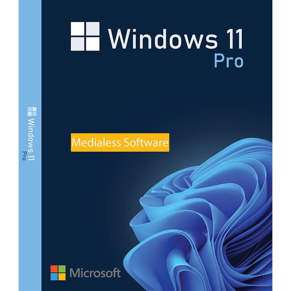 Windows 11 Pro, 64 bit, Multilanguage, Retail, Medialess