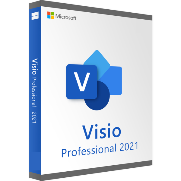 Visio Professional 2021, Multilanguage, Windows, kit ISO, licenta digitala