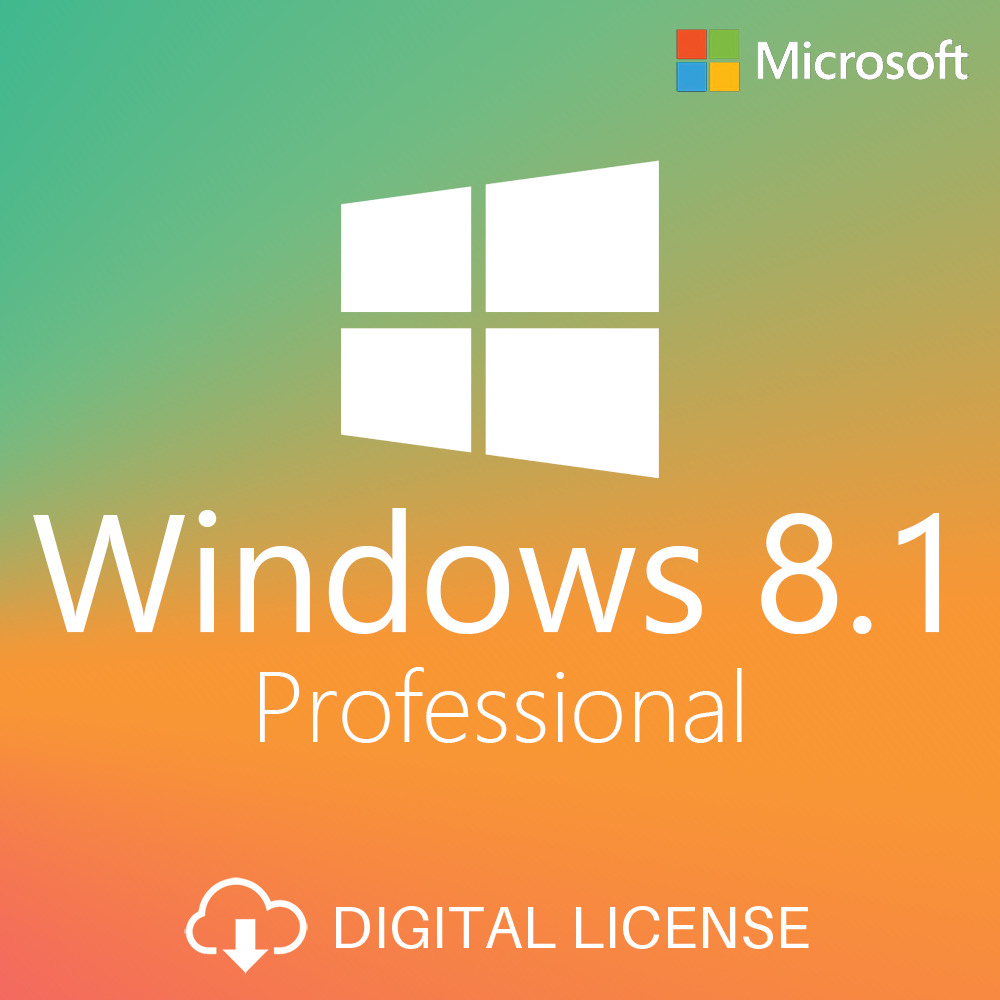 Windows 8.1 Pro, 32/64 bit, Multilanguage, Retail, licenta digitala